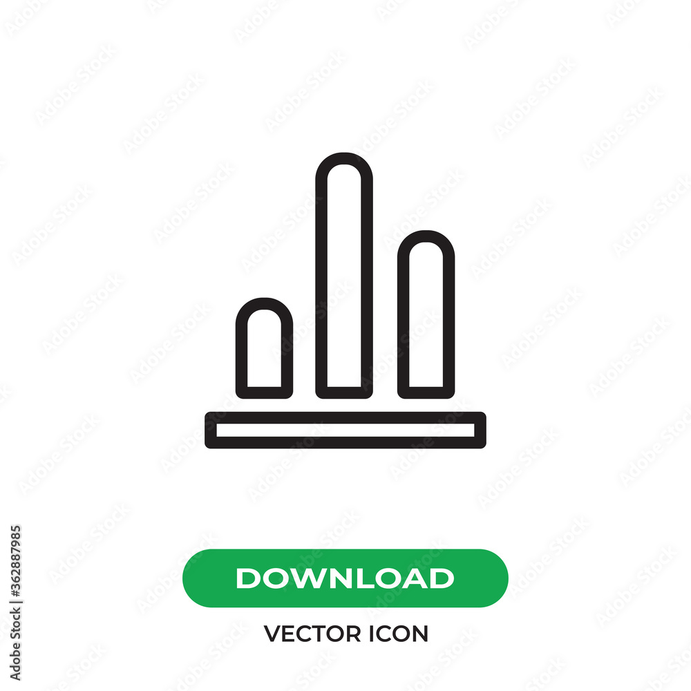 Graphic icon vector. Chart sign Graphic icon vector. Chart sign