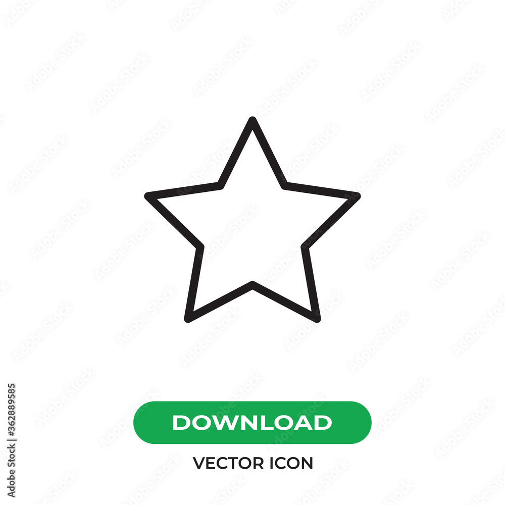 Star icon vector. Favorite sign Star icon vector. Favorite sign
