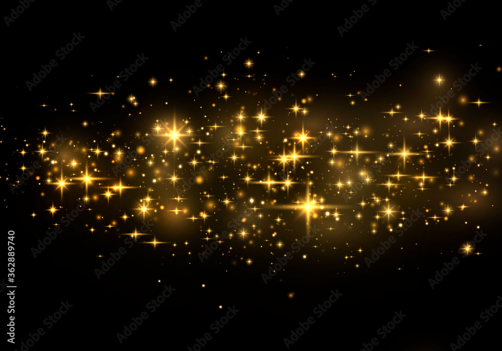 Fototapeta premium Dust sparks sparkle