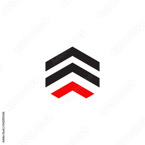 Arrow icon logo design template