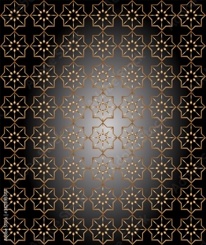 Abstract geometric pattern with octagons. Vintage design