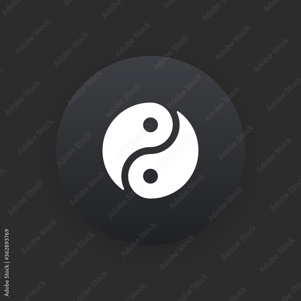 Yang Ying - Matte Black Web Button Yang Ying - Matte Black Web Button