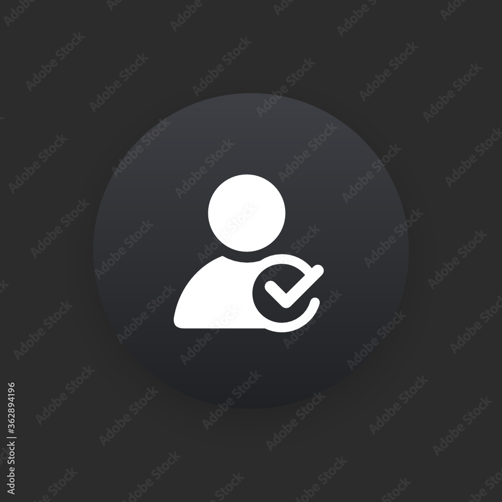 Trusted User - Matte Black Web Button Trusted User - Matte Black Web Button