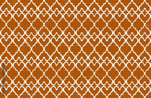 Vintage royal pattern. Old fashioned wallpaper design. Brown background