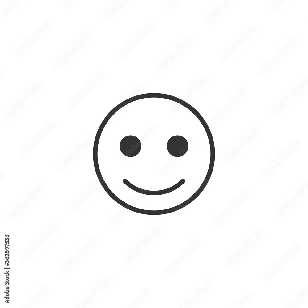 Happy smile face emoticon vector icon. Smile emoji symbol modern simple vector icon for website or mobile app Happy smile face emoticon vector icon. Smile emoji symbol modern simple vector icon for website or mobile app