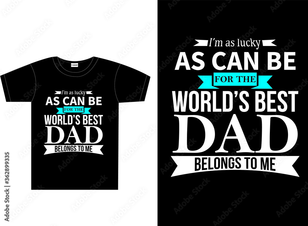 I'm as lucky typography t-shirt I'm as lucky typography t-shirt