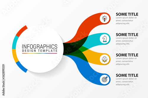 Infographic design template. Creative concept with 4 steps