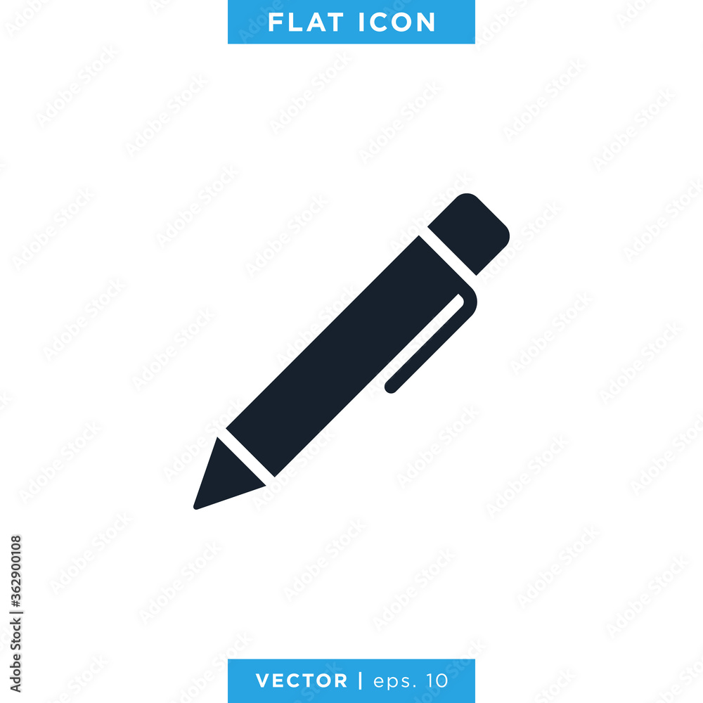 Pen, Pencil Icon Vector Logo Design Template Pen, Pencil Icon Vector Logo Design Template