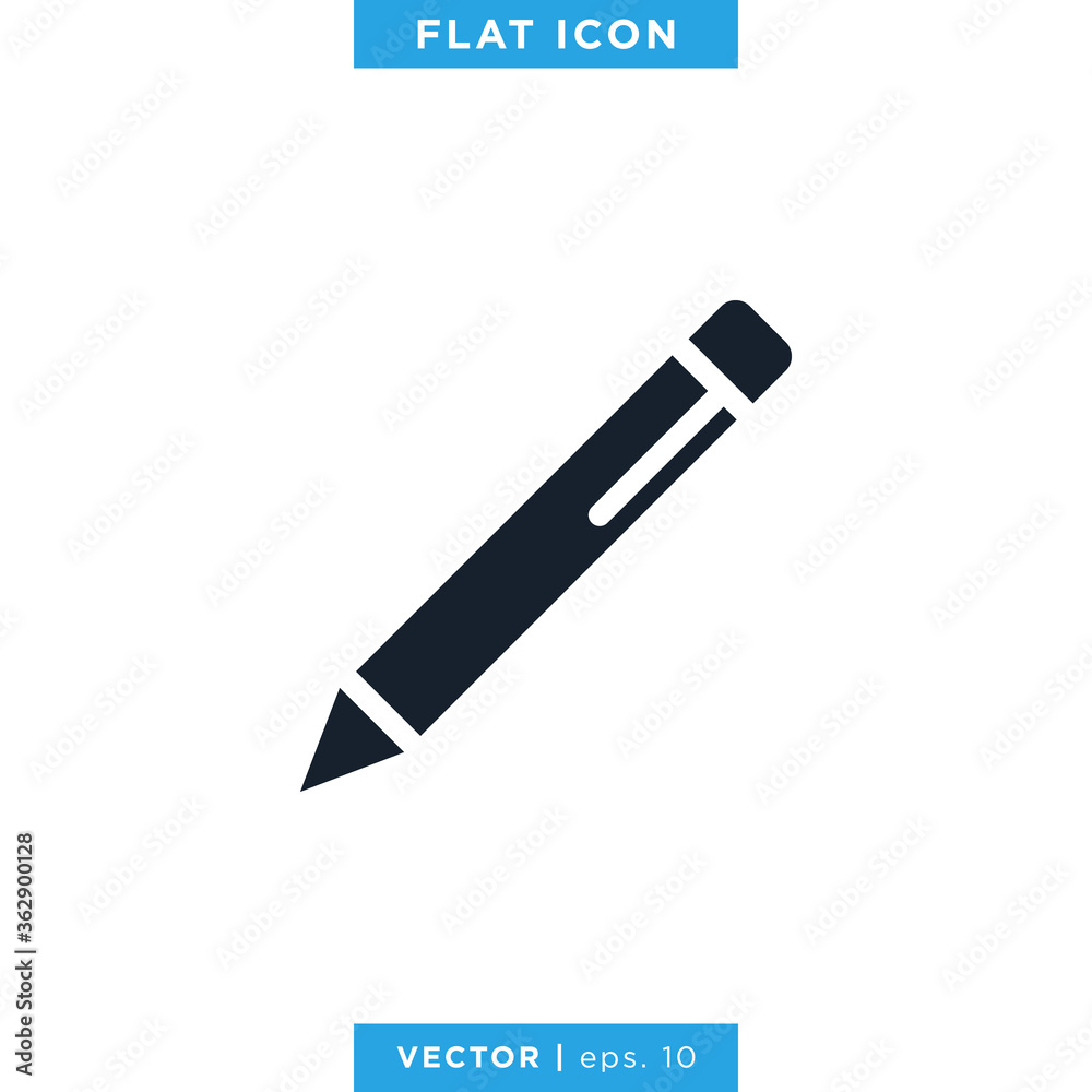 Pen, Pencil Icon Vector Logo Design Template Pen, Pencil Icon Vector Logo Design Template