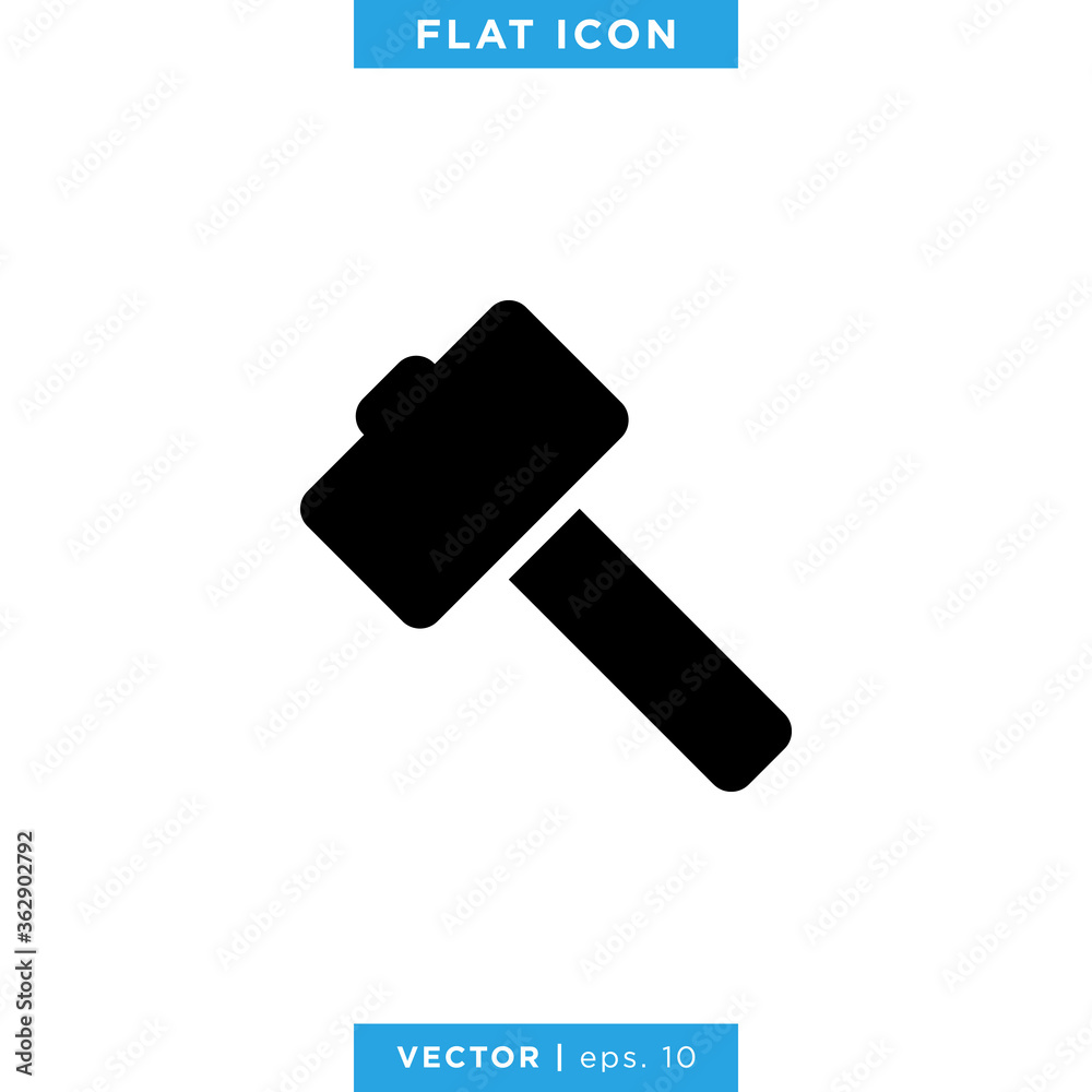 Sledge Hammer Icon Vector Design Template Sledge Hammer Icon Vector Design Template