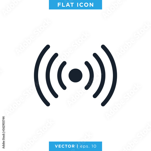 Network Signal Icon Vector Logo Design Template