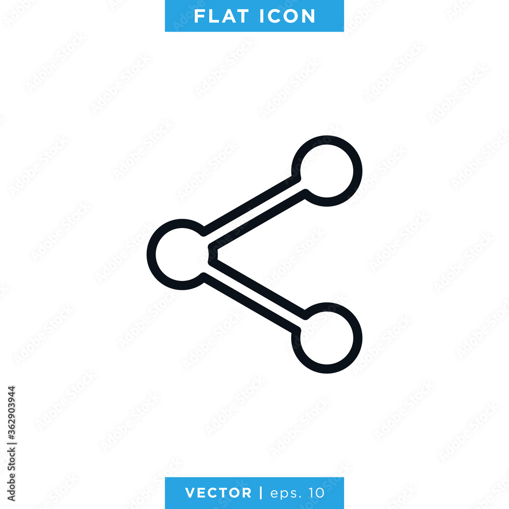 Share Connection Icon Vector Design Template Share Connection Icon Vector Design Template