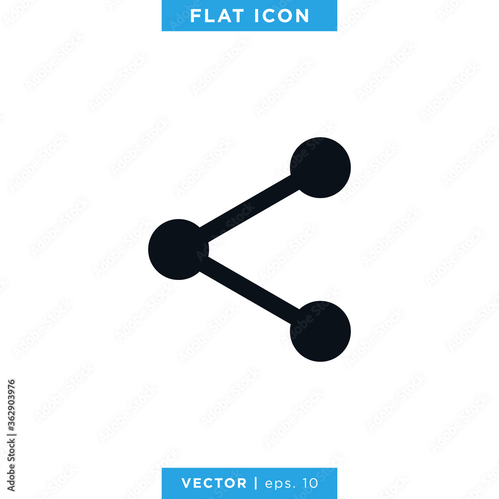 Share Connection Icon Vector Design Template Share Connection Icon Vector Design Template