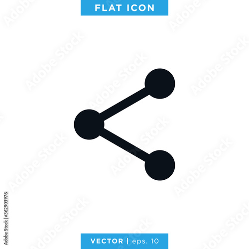 Share Connection Icon Vector Design Template