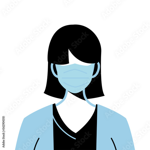female doctor wearing surgical mask