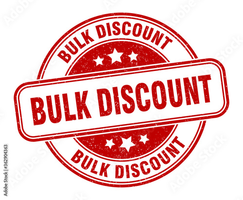 bulk discount stamp. bulk discount round grunge sign. label