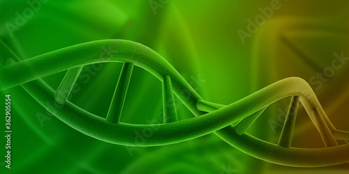 3d render of dna structure, abstract background 