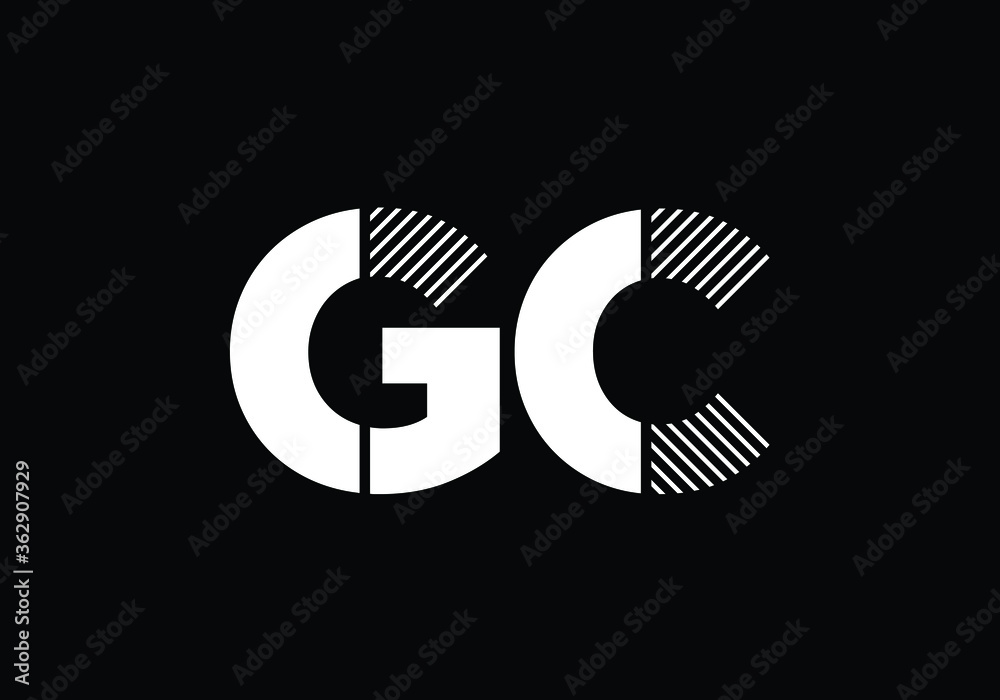 G C Initial Letter Logo design, Graphic Alphabet Symbol for Corporate Business Identity G C Initial Letter Logo design, Graphic Alphabet Symbol for Corporate Business Identity