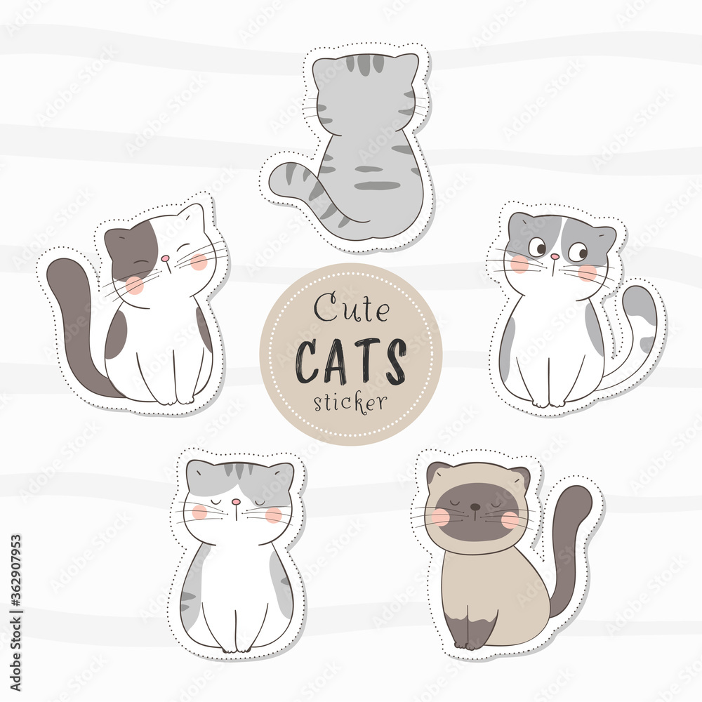Design cute animals emoticon, stickers, character, chibi by Diana210601 |  Fiverr