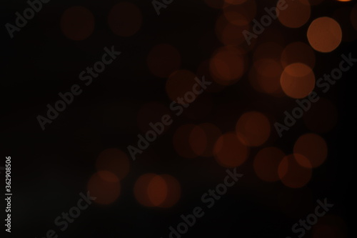 Gold abstract bokeh background, Festive xmas abstract background with bokeh defocused lights and stars