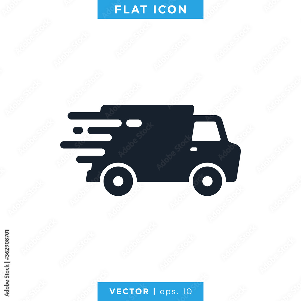 Delivery Truck Icon Vector Design Logo Template Delivery Truck Icon Vector Design Logo Template