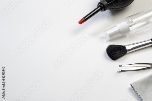 camera cleaning kit on a white background