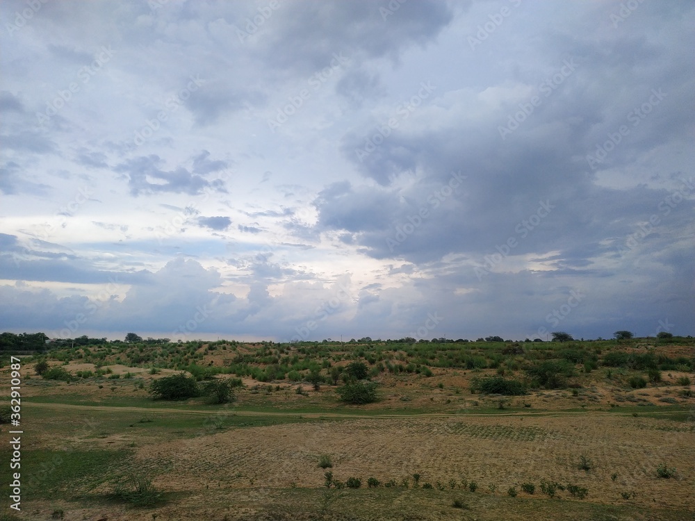 landscape with sky
