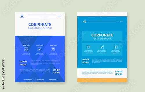 Modern and clean flyer template for company professional poster