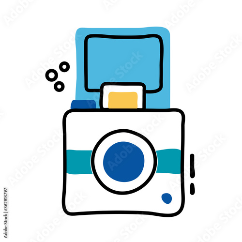 snapshot camera line and fill style icon