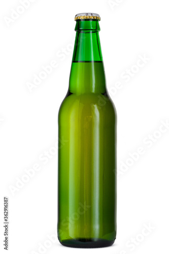 Bottle of beer isolated on white background