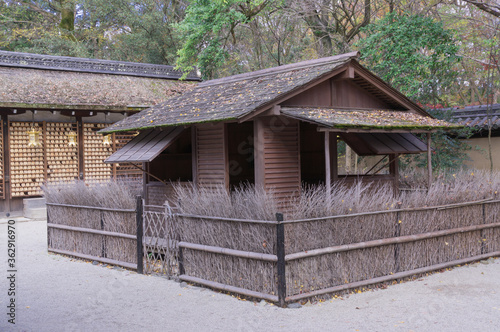 The restored hermitage of the Kamono choumei at Shimogamo Shrine, Sakyo-ku, Kyoto City, Kyoto Prefecture. photo