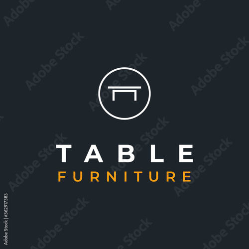 simple table logo design inspiration