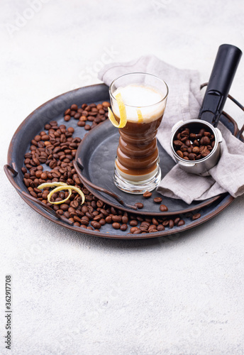 Canarian laired barraquito coffee photo