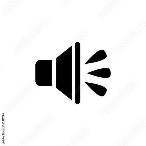 speaker vector icon, audio speaker icon in trendy flat design, sound icon