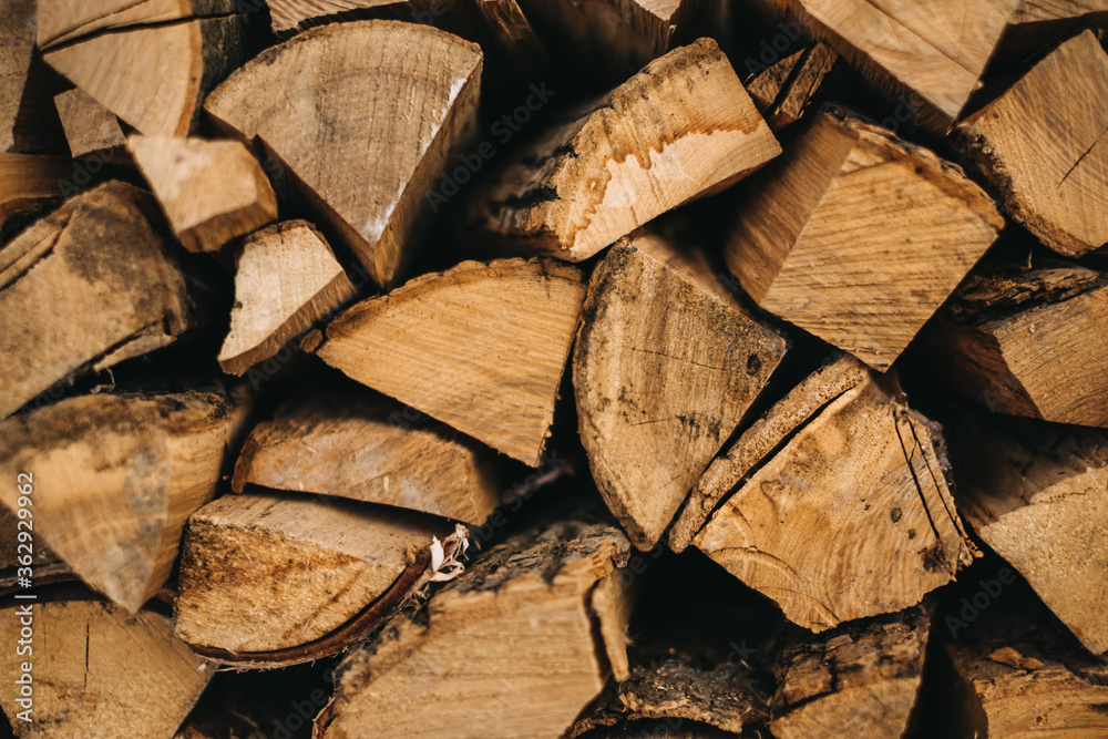 Fireplace wood texture background, close-up. Fireplace wood texture background, close-up.