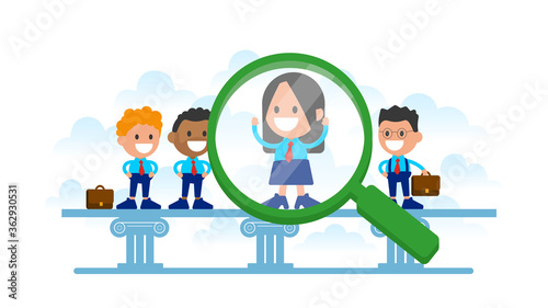Search the best person from group of human.
