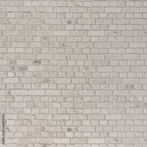 Aged light old-fashioned brick wall texture map, 3d illustration
