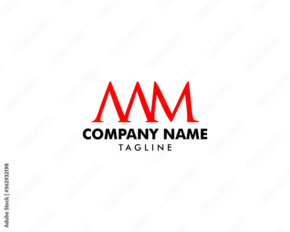 Initial Letter AAM Logo Template Design
