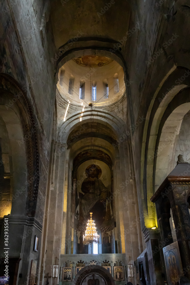The Svetitskhoveli Cathedral, Mtskheta Georgia 05/10/2019 interior