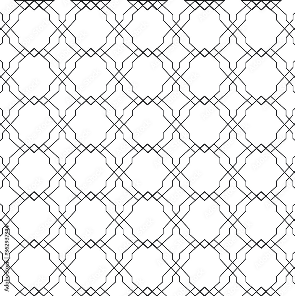 Fototapeta premium Geometric retro seamless pattern. Vector illustration for your graphic design