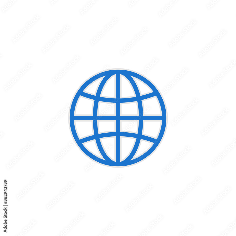 globe, world icon vector symbol illustration go to web icon globe, world icon vector symbol illustration go to web icon