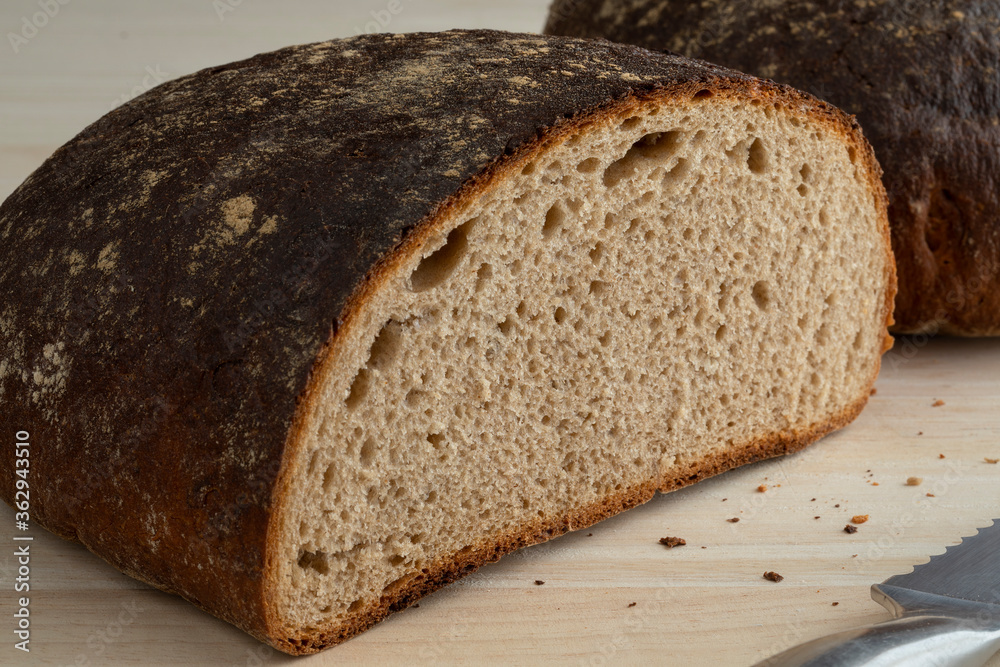 Loaf of healthy German Sourdough bread Loaf of healthy German Sourdough bread