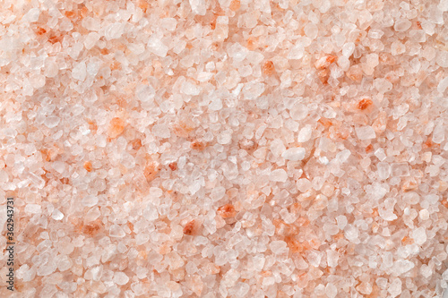 Pink himalaya salt close up