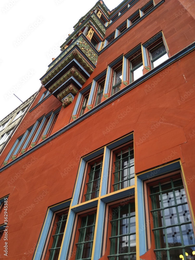 Naklejka premium red wall