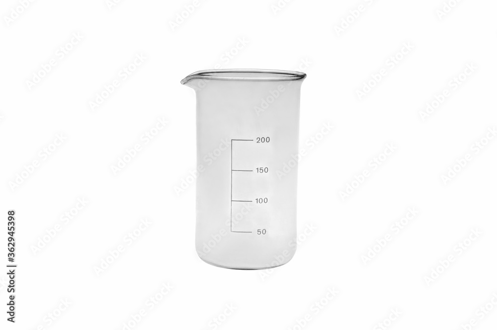Glass measure on white background. Glass measure on white background.