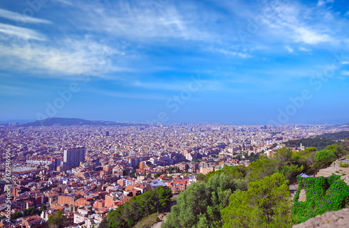 An aerial view of Barcelona, Spain © Jbyard