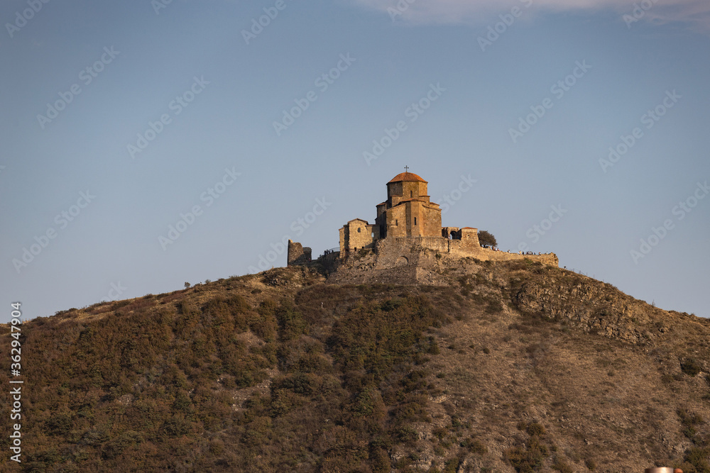 Jvari Monastery is a sixth-century Georgian Orthodox monastery Mtskheta, Georgia