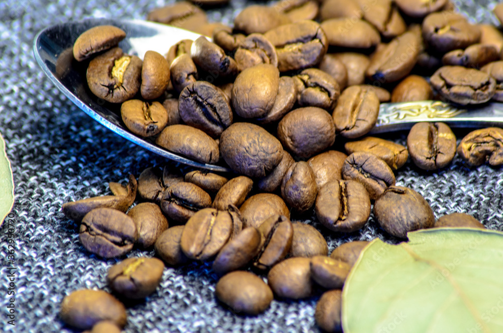coffee beans on the table coffee beans on the table