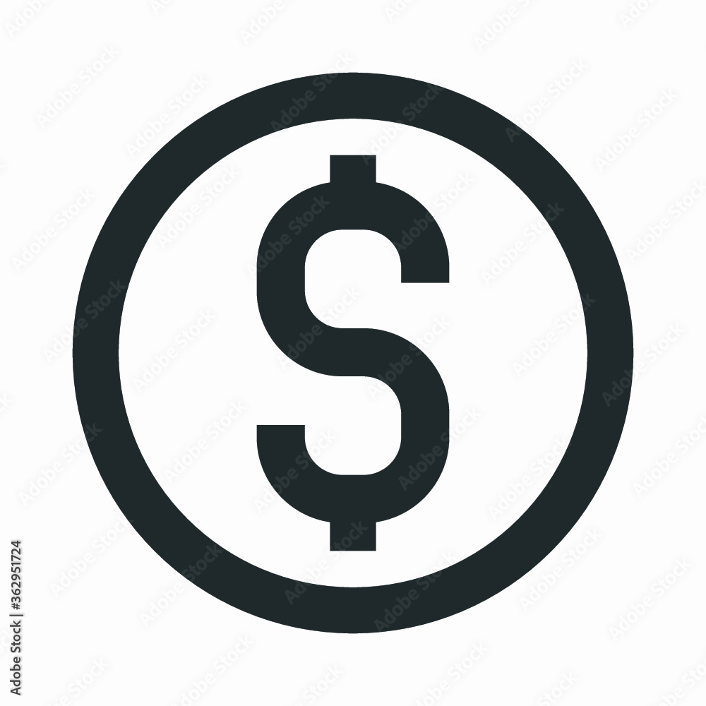 vector illustration of a dollar sign vector illustration of a dollar sign