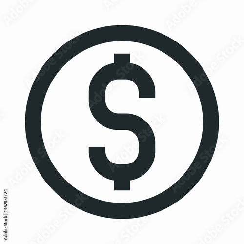 Wallpaper Mural vector illustration of a dollar sign Torontodigital.ca